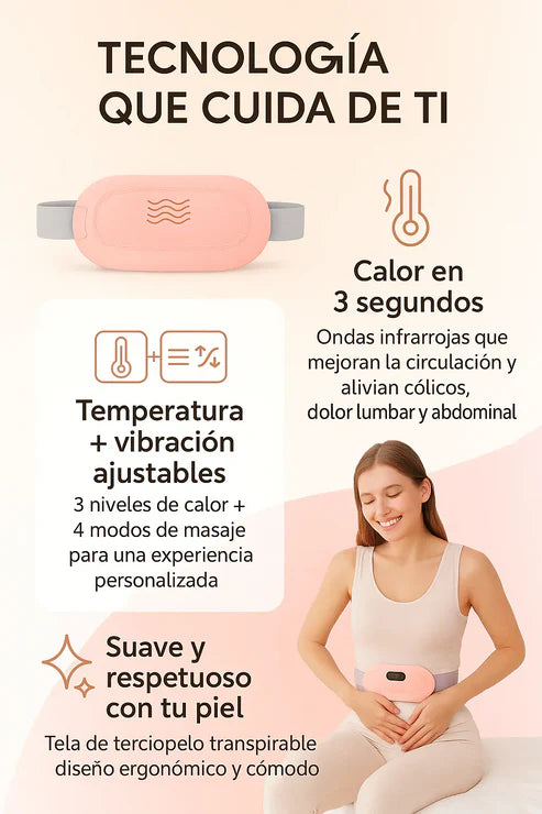 Cinturón alivio menstrual + Envio Gratis